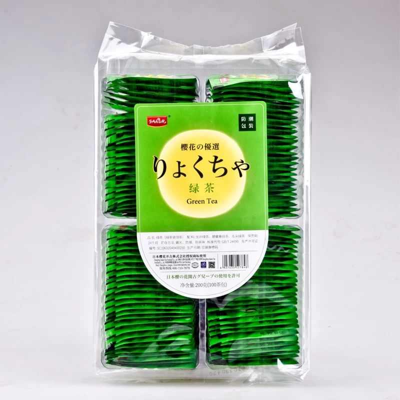 日本樱花春见绿茶100包-双室保鲜商务包